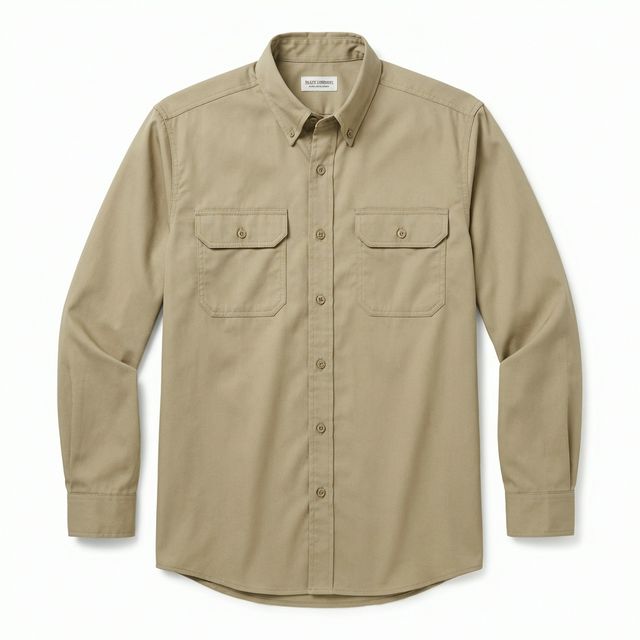 FR Work Shirt - Khaki View 2