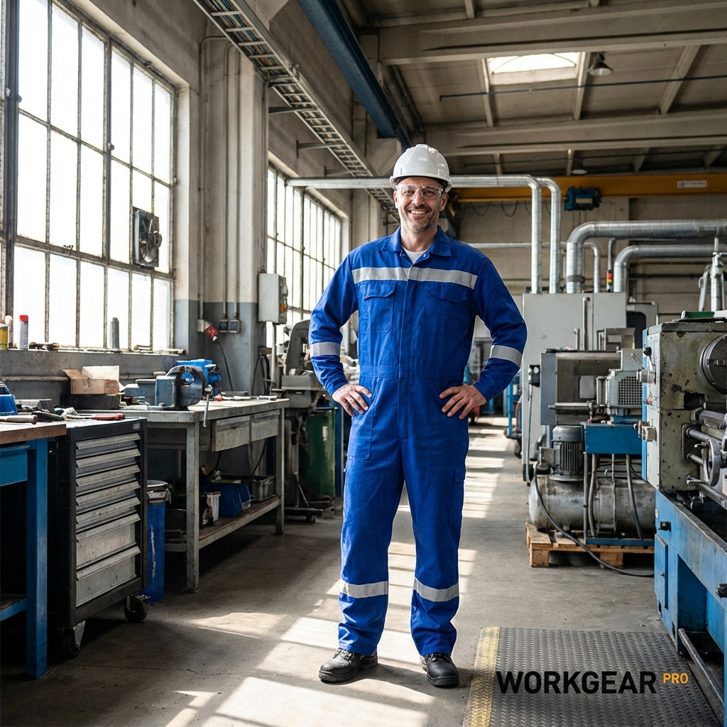 Royal Blue Reflective Coverall View 3