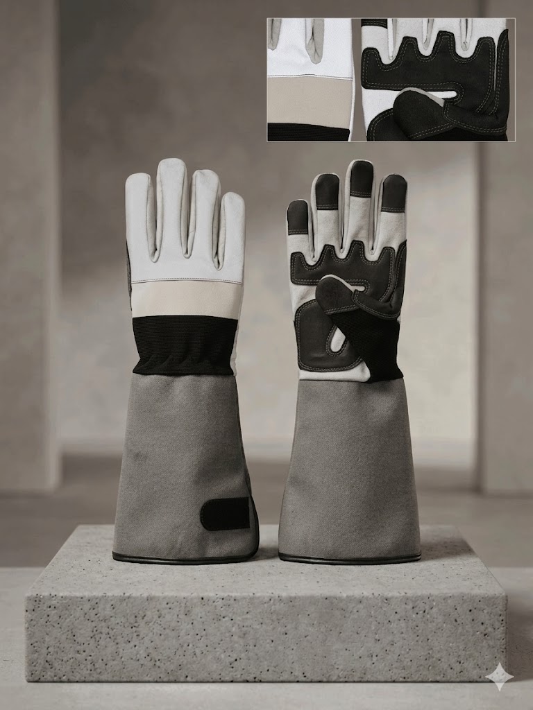 Leather Mechanical Gloves View 4
