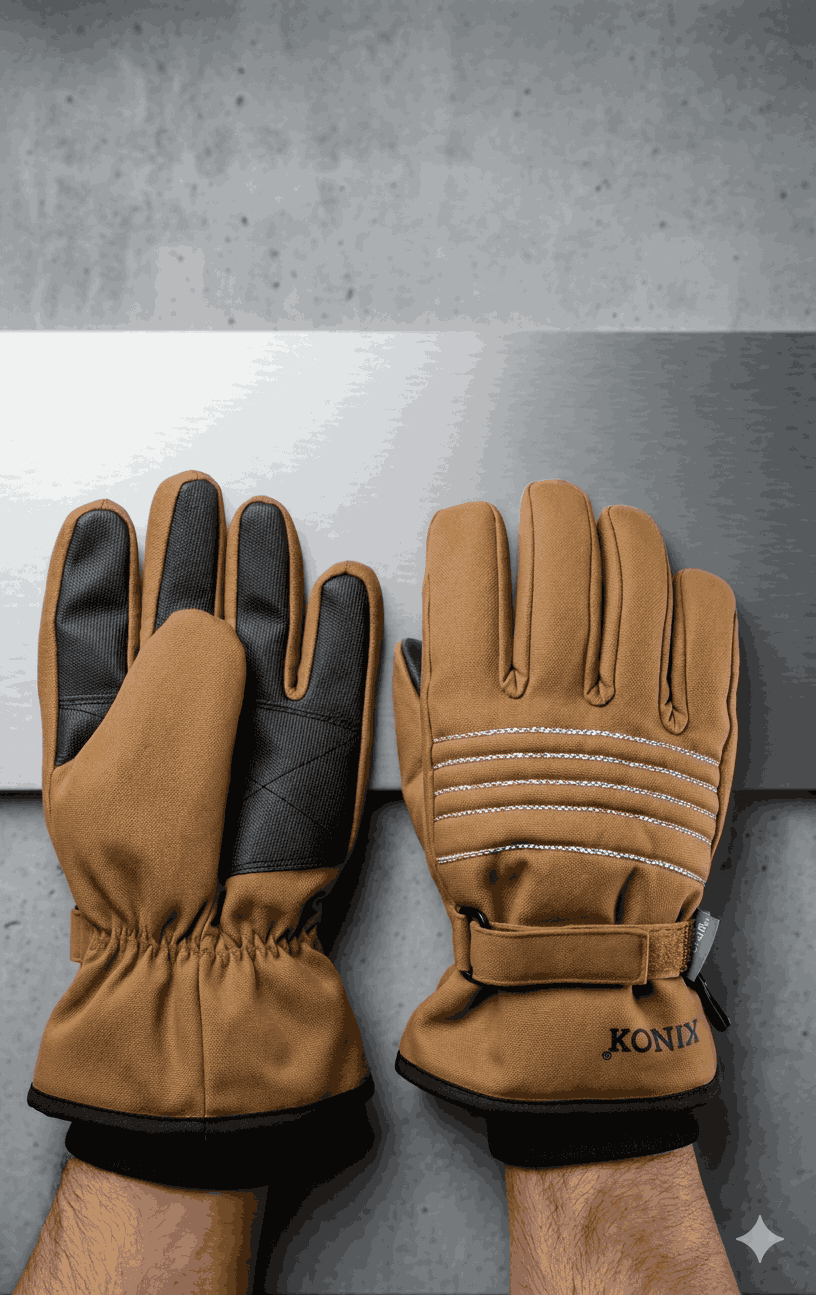 Mechanical Gloves Brown