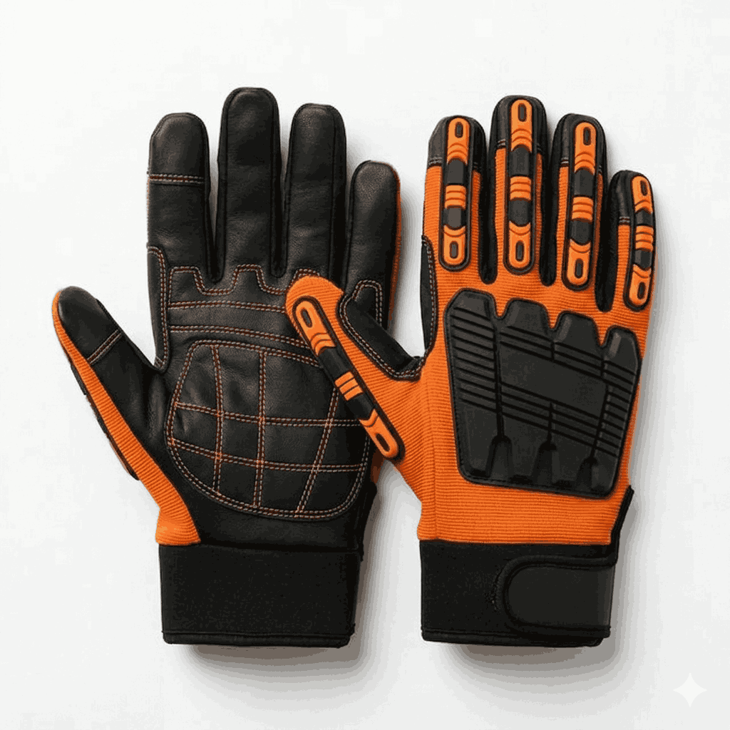 SKATIQ Impact Gloves - Orange