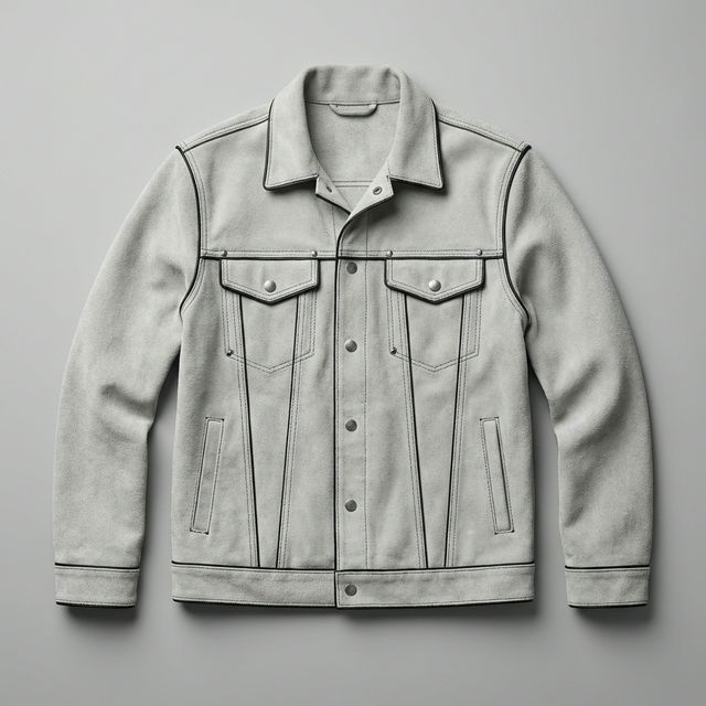 Welding Jacket - Grey Leather